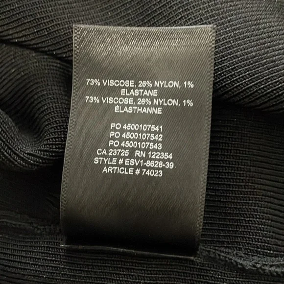 NWOT Aritzia Babaton Body-con Elegant Black Sleeveless Dress Size XXS - Picture 11 of 13